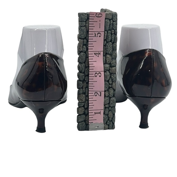 Stuart Weitzman Brown Tortoise Pointed Toe Pumps Size 8 Women’s - Picture 9 of 11